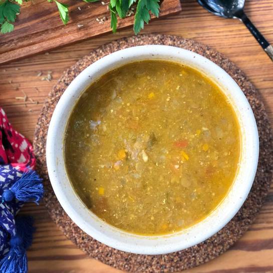 Sopa de Lentilha Marroquina 
