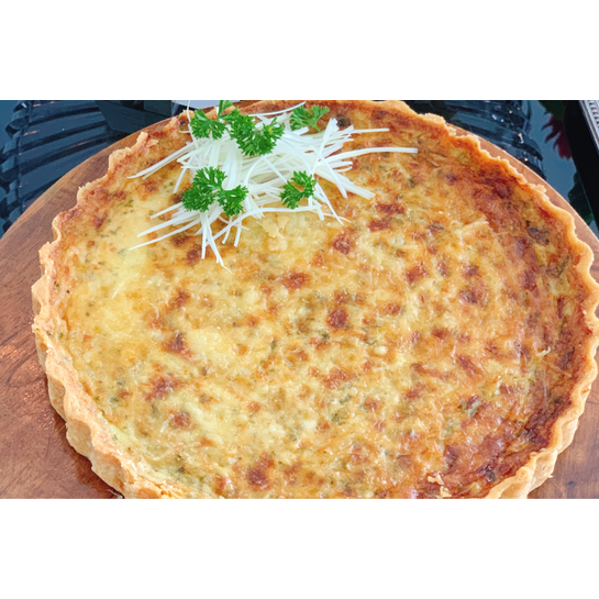 Quiche de alho poró